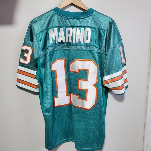 MITCHELL & NESS Dan Marino Miami Dolphins 1994 Throwbacks Jersey Aqua Men 50, XL - Picture 7 of 11
